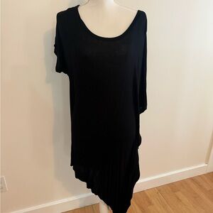 Elegant Black Asymmetrical Dress